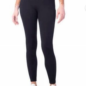 Lukka Lux Black Ribbed Leggings